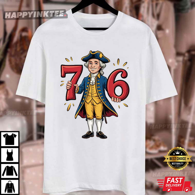 Six Seven 6-7 7-6 George Washington Funny T-Shirt Six Seven 6-7 7-6 George Washington Funny T-Shirt