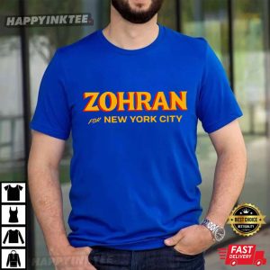 Zohran For New York City Mayor Mamdani T Shirt (2)