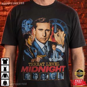 The Office Threat Level Midnight Retro Vintage T-Shirt