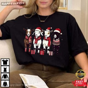 Goat Lover Christmas Gift T Shirt (1)