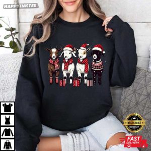Goat Lover Christmas Gift T Shirt (4)
