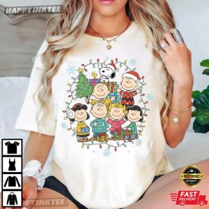 Peanuts Snoopy Charlie Brown And Friends Cute Christmas T-Shirt