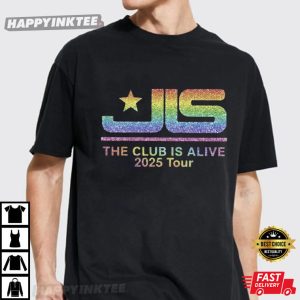 JLS Tour The Club Is Alive 2025 UK Tour Music T Shirt (2)
