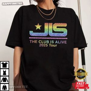 JLS Tour The Club Is Alive 2025 UK Tour Music T Shirt (3)