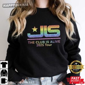 JLS Tour The Club Is Alive 2025 UK Tour Music T Shirt (4)