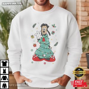 Goofy And Max Pajama Christmas Light Disney A Goofy Movie Xmas T Shirt (3)