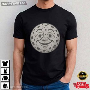 Moon Face Vintage Graphic Celestial T-Shirt