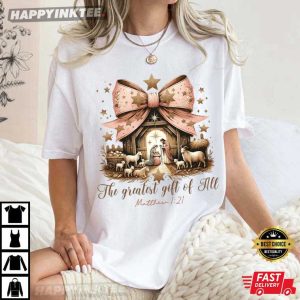 The Greatest Gift of All Christian Jesus Christmas Religious Gift T-Shirt