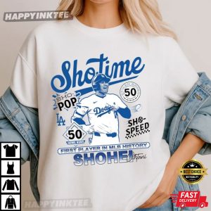 Shohei Ohtani Dodgers Baseball Shotime T Shirt (3)