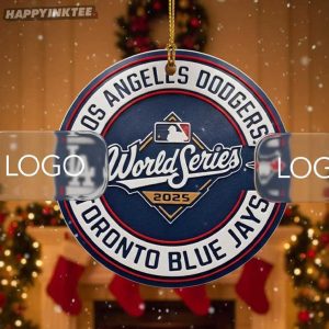 Dodgers Vs Blue Jays 2025 World Series Baseball Gift Ornament