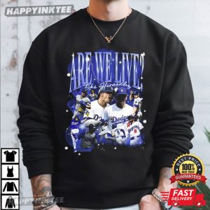 LA Dodgers Are We Live Baseball Retro Graphic Bootleg T Shirt (3)