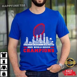 LA Baseball All Team Player World Series Champions 2025 Dodgers T Shirt (2)
