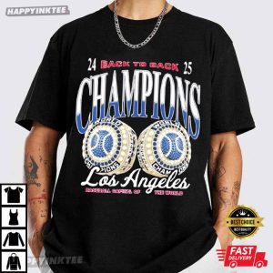 LA Baseball Back to Back Champions Fan Gift T Shirt (4)