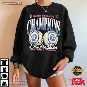 LA Baseball Back to Back Champions Fan Gift T Shirt (3)
