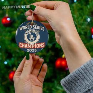 LA Dodgers World Series Champions 2025 Baseball Ornament (3)
