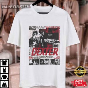 Dexter Morgan Vintage Crime Thriller Movie Graphic T Shirt (1)