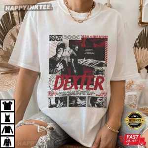 Dexter Morgan Vintage Crime Thriller Movie Graphic T Shirt (3)