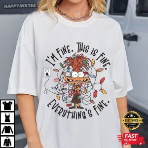 Anxiety Everything Is Fine Mental Health Inside Out Christmas T Shirt (4)