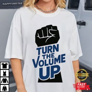 Turn the Volume Up Zohran Mamdani NYC Mayor Politics T Shirt (4)