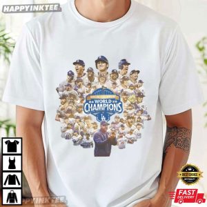 Los Angeles Dodgers Baseball All Team 2025 World Champions T Shirt (1)