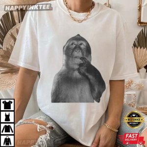Funny Monkey Stupid Dank Memes Vintage Bootleg T Shirt (3)