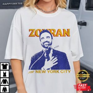 Zohran Mamdani New York City Vintage T Shirt (1)