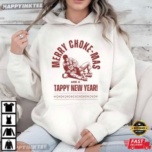Merry Chokemas And A Tappy New Year Funny Jiu Jitsu Christmas T Shirt (3)