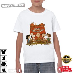 Snoopy Thanksgiving Peanuts Cute Woodstock T-Shirt