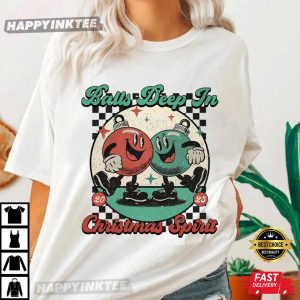 Balls Deep In Christmas Spirit Funny Holiday Gifts T-Shirt