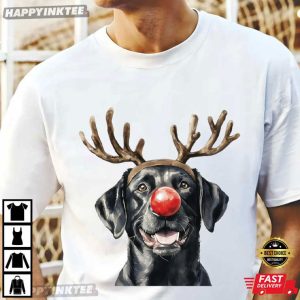 Christmas Black Labrador Holiday Dog Lover T Shirt (1)