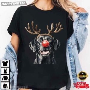Christmas Black Labrador Holiday Dog Lover T Shirt (2)