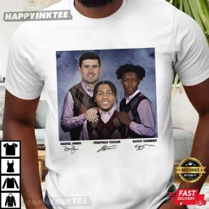 Daniel Jones Jonathan Taylor Sauce Gardner Step Brothers Football T Shirt (1)