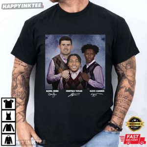 Daniel Jones Jonathan Taylor Sauce Gardner Step Brothers Football T Shirt (3)