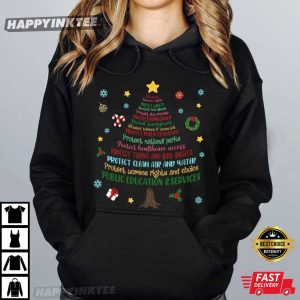 Anti Trump Protect Democracy Christmas Tree T Shirt (4)