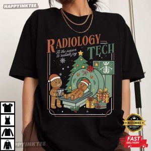 Radiology Gingerbread X Ray Tech Christmas T Shirt (2)