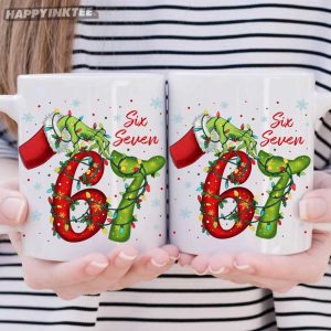 Grinch Six Seven Mean Guy Christmas Mug