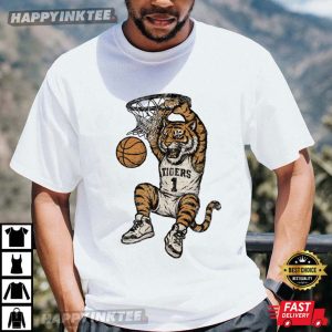 Custom Bears Tigers Bobcats Bulldog Basketball School Spirit Mascot T-Shirt