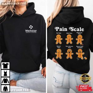 Pain Scale Wellstar Health System Funny Gift for Nurses T Shirt (2)