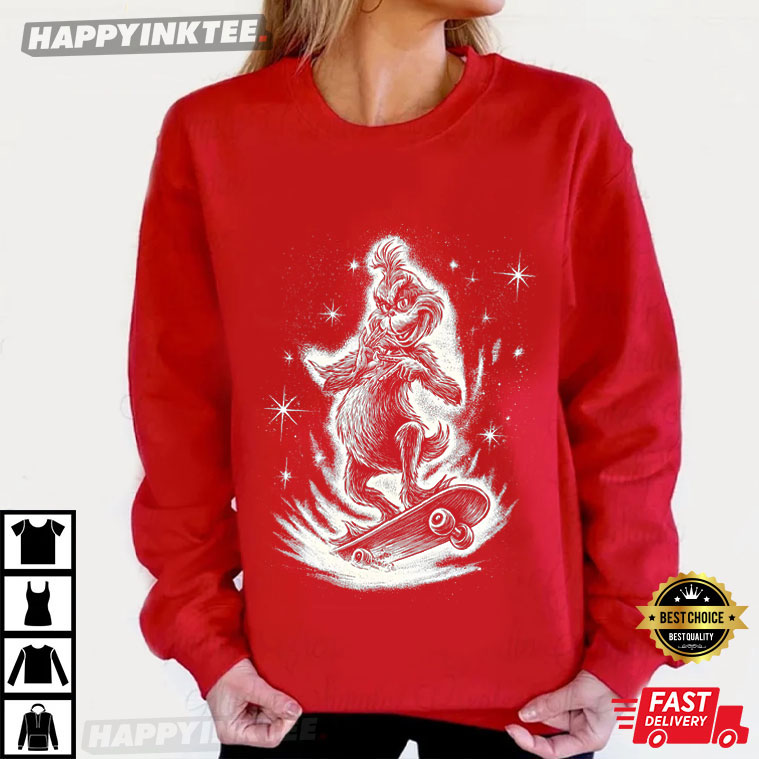 Grinch Six Seven Meme Mean Guy Christmas T-Shirt Grinch Six Seven Meme Mean Guy Christmas T-Shirt