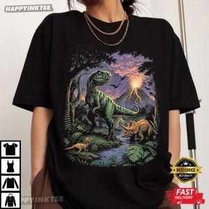 Jurassic Dinosaur Vintage 90s Graphic T Shirt (2)