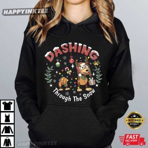 Dashing Through The Snow Slinky Dog Disney Toy Story Christmas T Shirt (3)