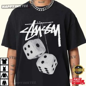 Stussy Fuzzy Dice Graphic T-Shirt