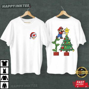 Super Mario Christmas Nintendo Holiday Gift T Shirt (1)