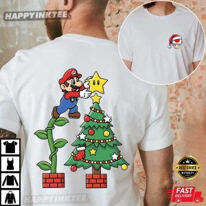 Super Mario Christmas Nintendo Holiday Gift T Shirt (2)