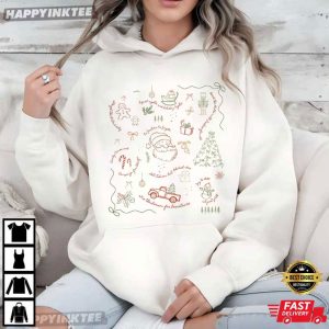 Doodle Subtle Anti Trump Christmas Coquette Secret Message T Shirt (3)