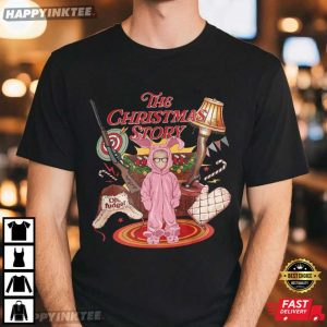 Funny Leg Lamp The Christmas Story Oh Fudge Christmas Movie T Shirt (2)