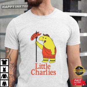 Little Charlies Funny Meme Smiling Pizza Parody T-Shirt
