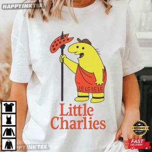 Little Charlies Funny Meme Smiling Pizza Parody T Shirt (2)