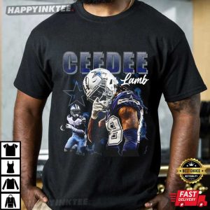 Ceedee Lamb Dallas Cowboys Football Classic 90s Graphic Bootleg T-Shirt
