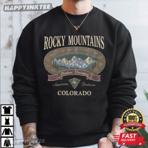 Rocky Mountains Colorado Outdoor Discovery Mountain Hiking T Shirt (2)